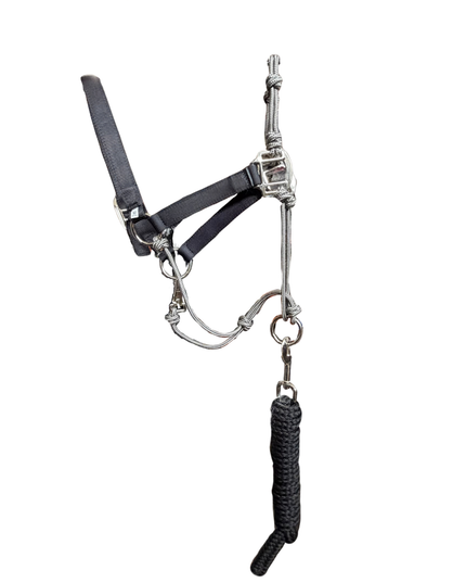 Hybrid Rope & Nylon Halter - Full