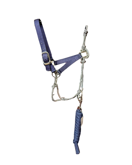 Hybrid Rope & Nylon Halter - Full