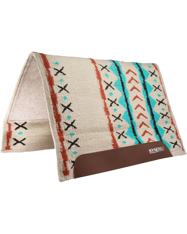 33x38" Flex Synergy Saddle Pad Mojave-TOFU/Cherry Mahogany