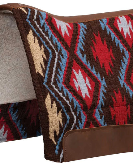 32x34" Synergy Saddle Pad Firestorm-Red/Brown