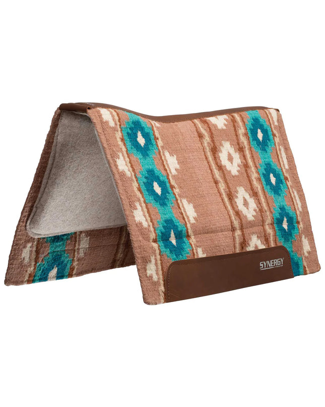 33x38" Synergy Saddle Pad Odyssey-Pink Sand/Aruba Blue
