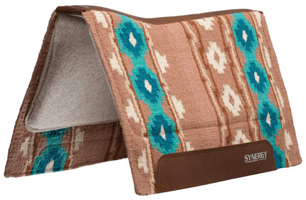 33x38" Synergy Saddle Pad Odyssey-Pink Sand/Aruba Blue