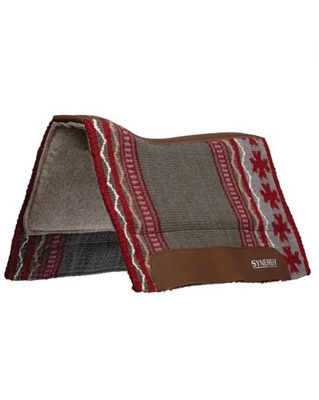 33x38" Synergy Saddle Pad Clover-Charcoal/Gray Taupe