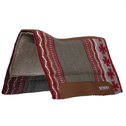33x38" Synergy Saddle Pad Clover-Charcoal/Gray Taupe