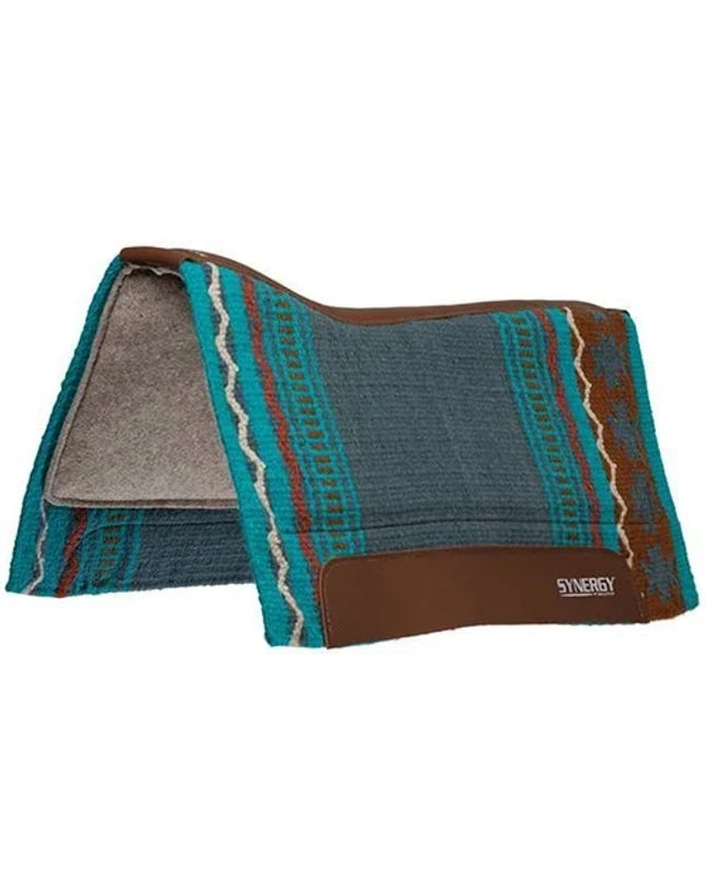 32x34" Synergy Saddle Pad Indigo Blue/Tan