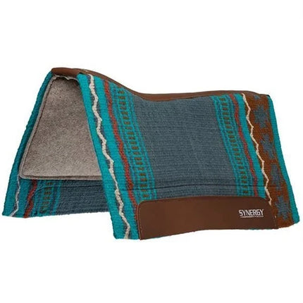 32x34" Synergy Saddle Pad Indigo Blue/Tan